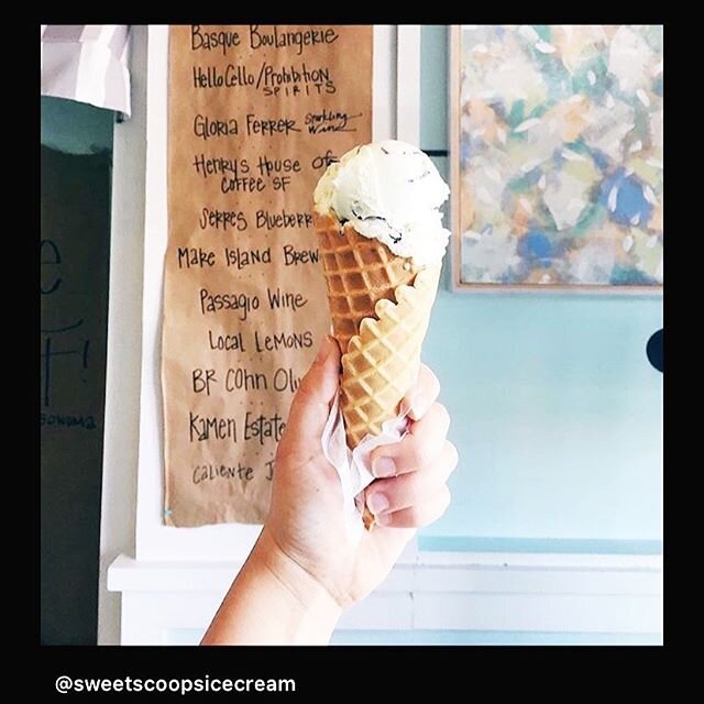 A true classic : Mint Chip in a freshly made waffle cone!⁣
⁣
Now open 12-8pm Wed &amp; Thurs + until 9pm Fri, Sat &amp; Sun!!!⁣
⁣
[Photo repost from 2 years ago today]⁣
⁣
#mintchip #wafflecone #classic #icecreamcone #freshlymade #homemadeicecream