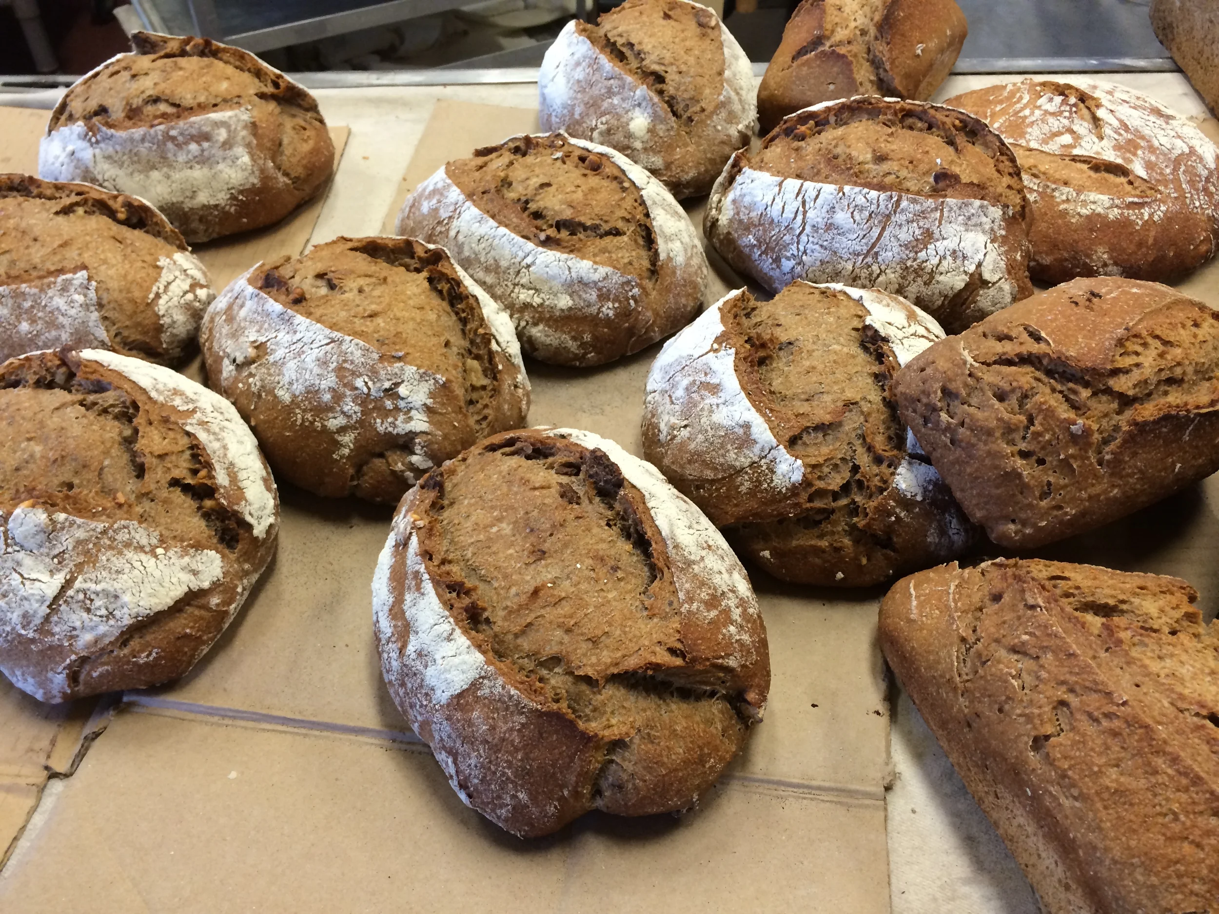Joseph's beautiful bread, straight out of the oven.