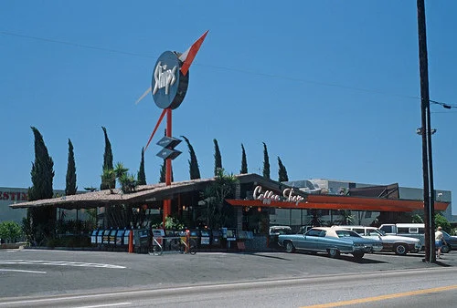 Ships Coffee Shop in west Los Angeles, circa 1980
