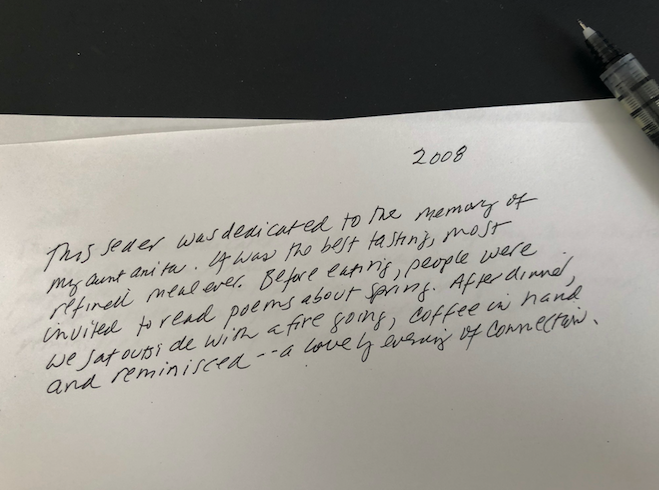 Passover notes to myself.
