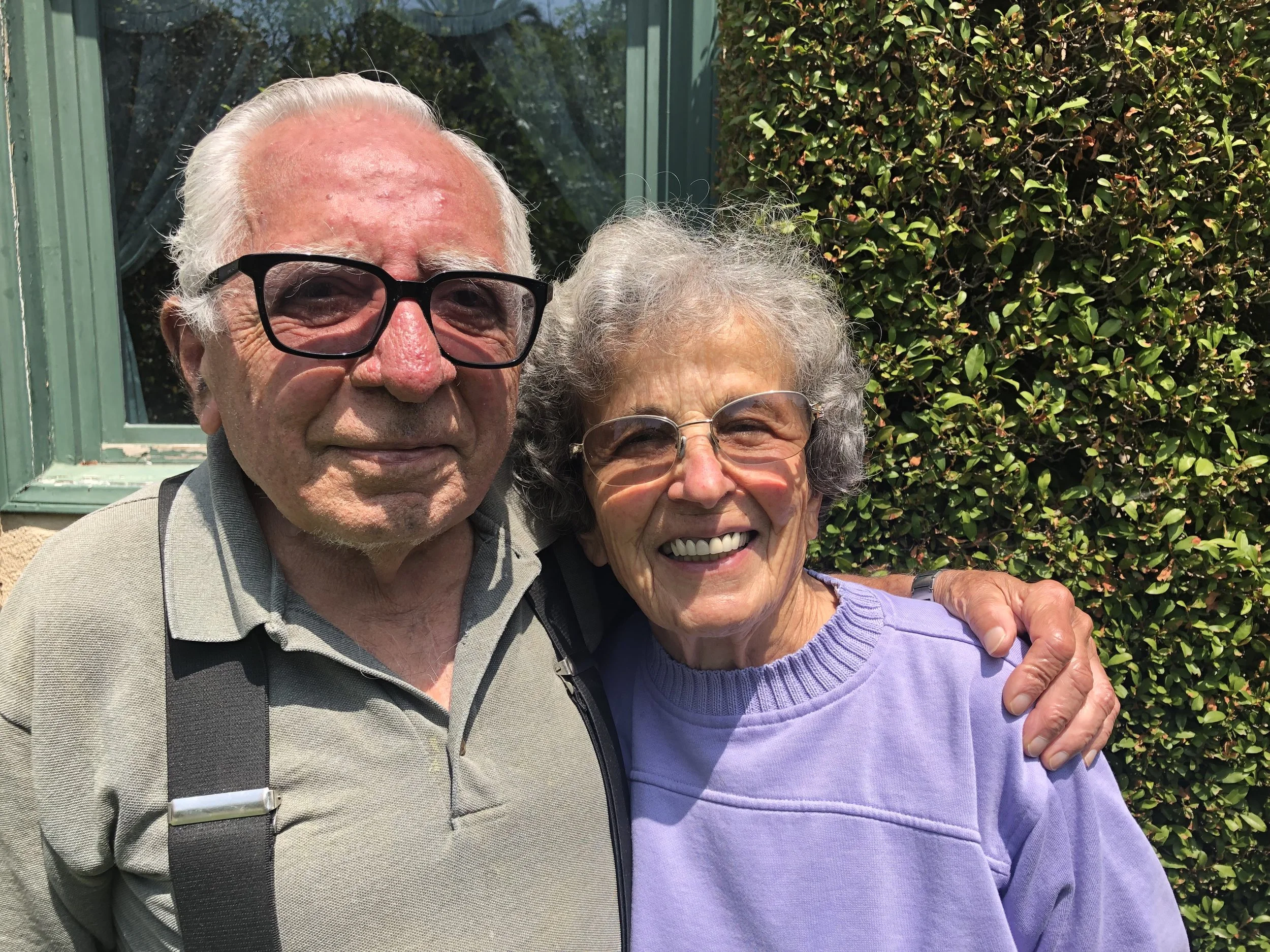 Mary Aghoian with her husband Abraham. Mary’s journey to Pasadena originating in Syria is a story of resilience and honoring of culture through food and family.