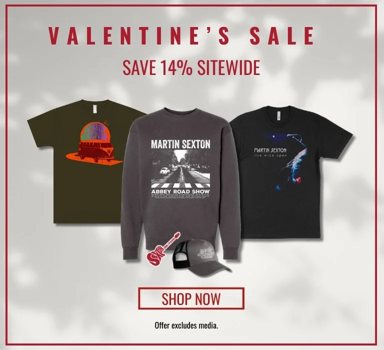 14% off sitewide. Happy Valentine&rsquo;s Day! ❤️ link in bio / martinsexton.com