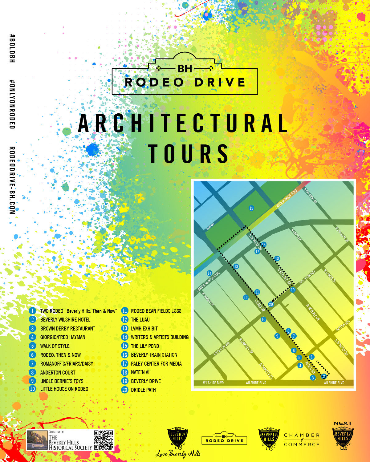 ARCHITECTURAL TOUR MAP 8"W x 10"H