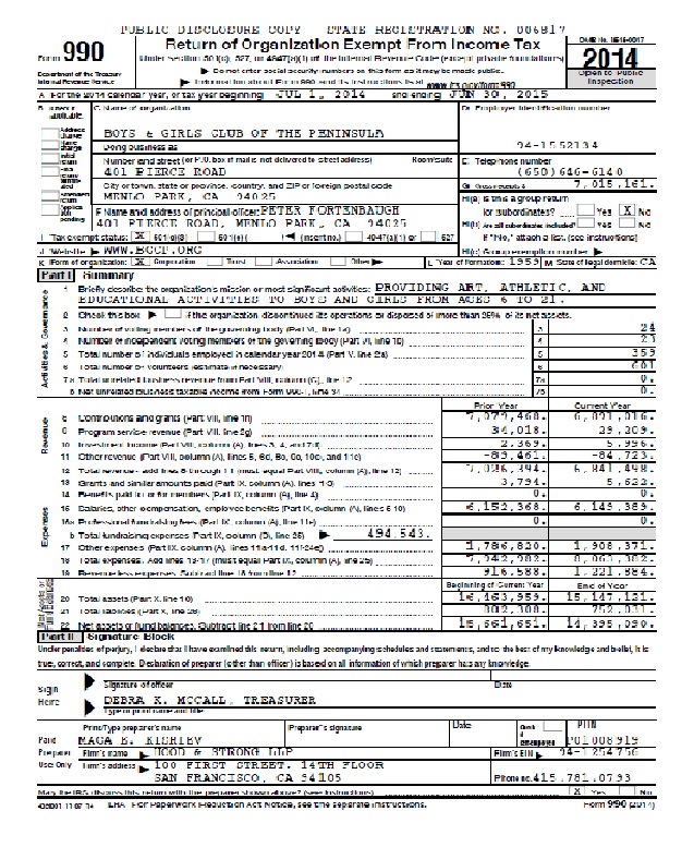 IRS Form 990 - 2015