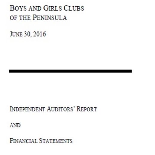 Audited Financial Statements - 2016