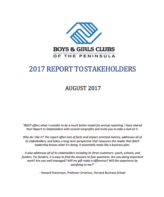 2017 Report to Stakeholders