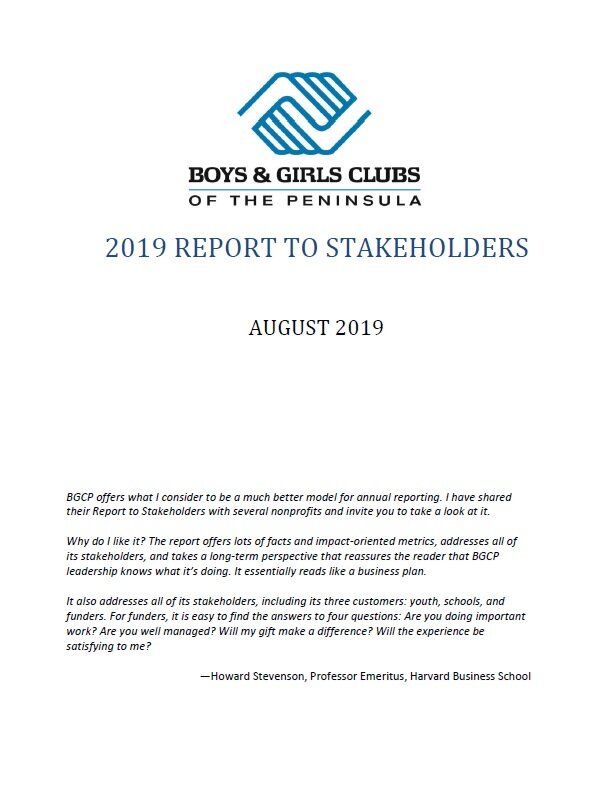 2019 Report to Stakeholders