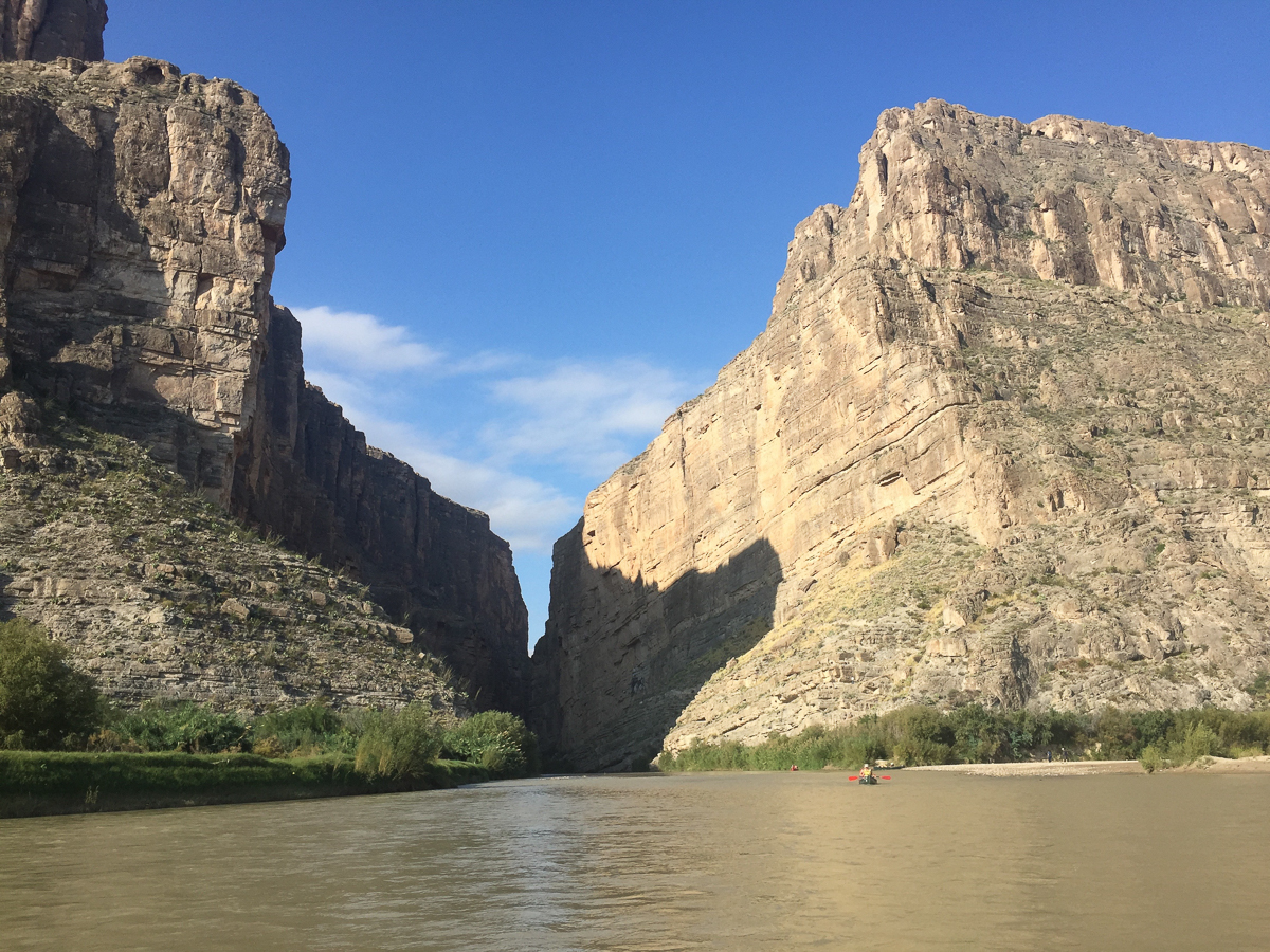 The end of Santa Elena Canyon