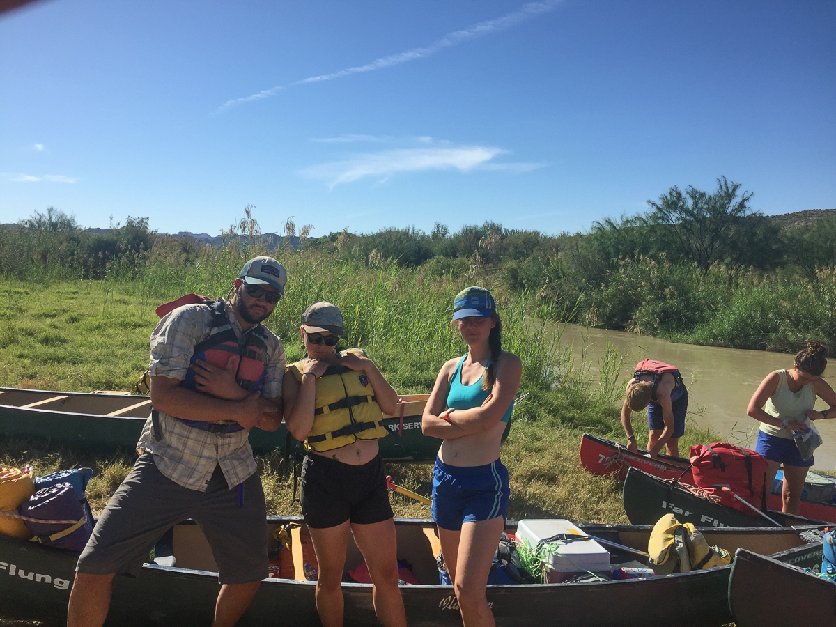 Geo Canoe poses before launch