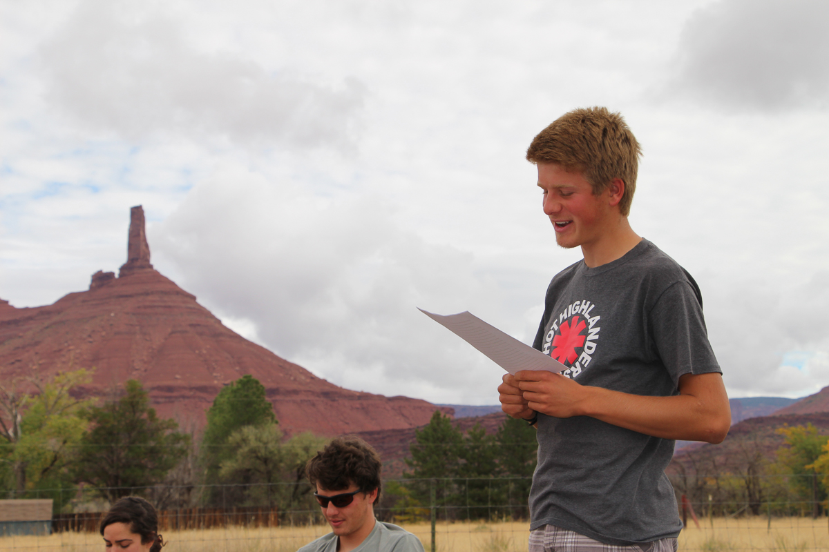 Epiphany reading in Castle Valley