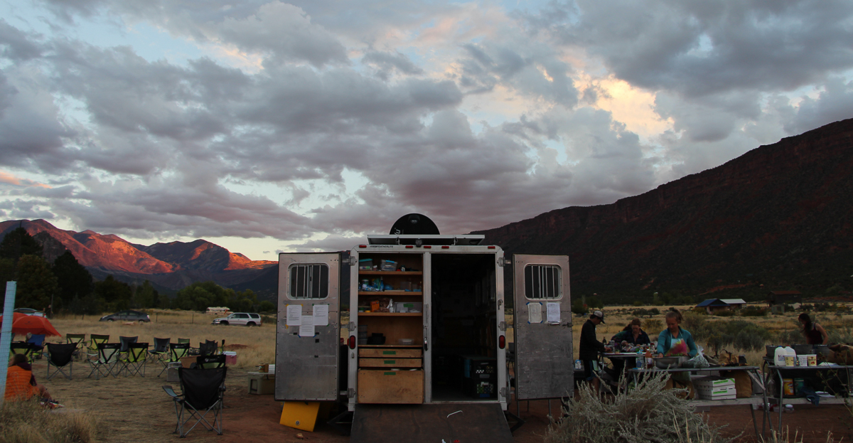 Driveway camp in Castle Valley