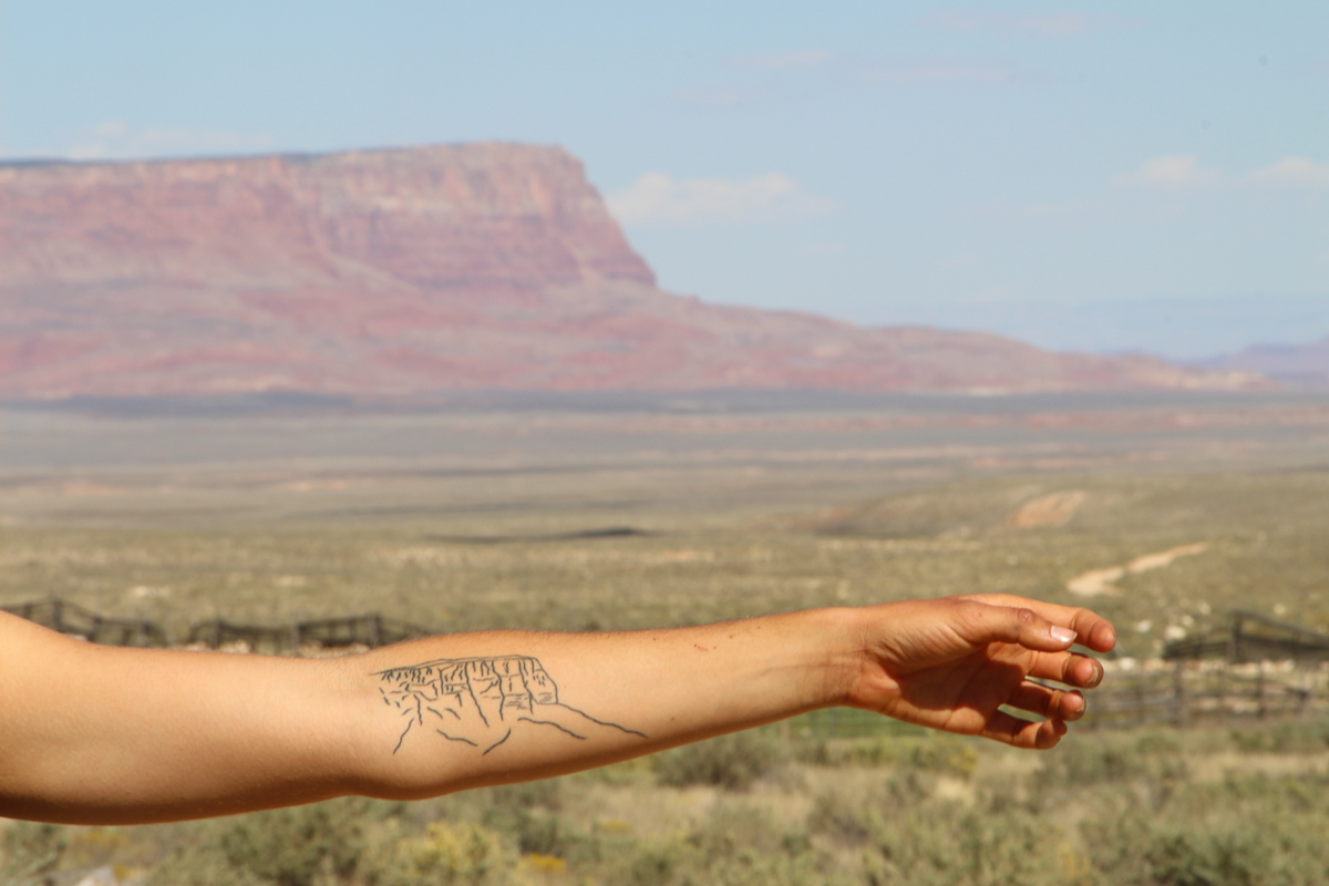 Sister Tattoos: Mountain Range Design