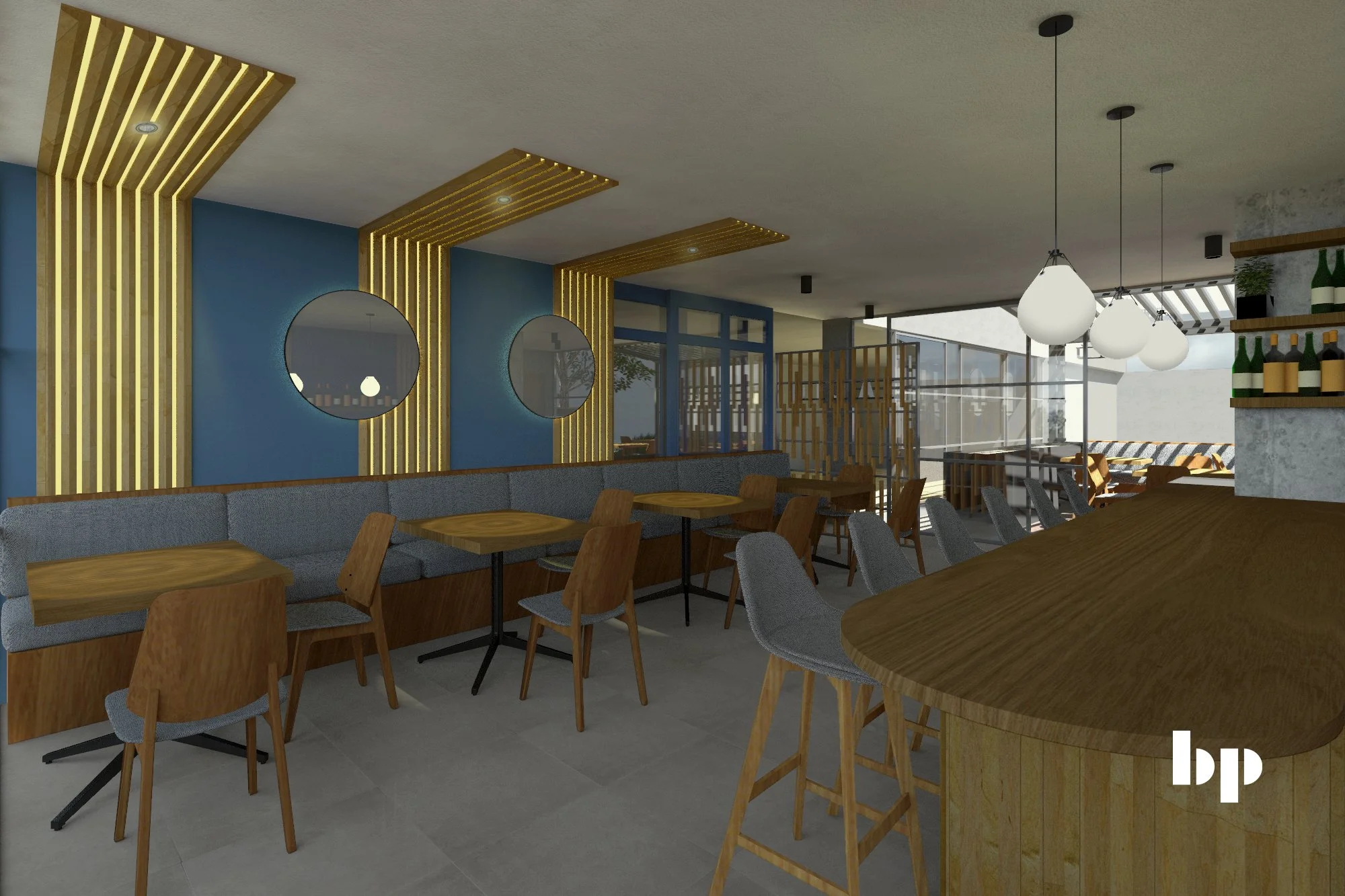 Área de mesas interior