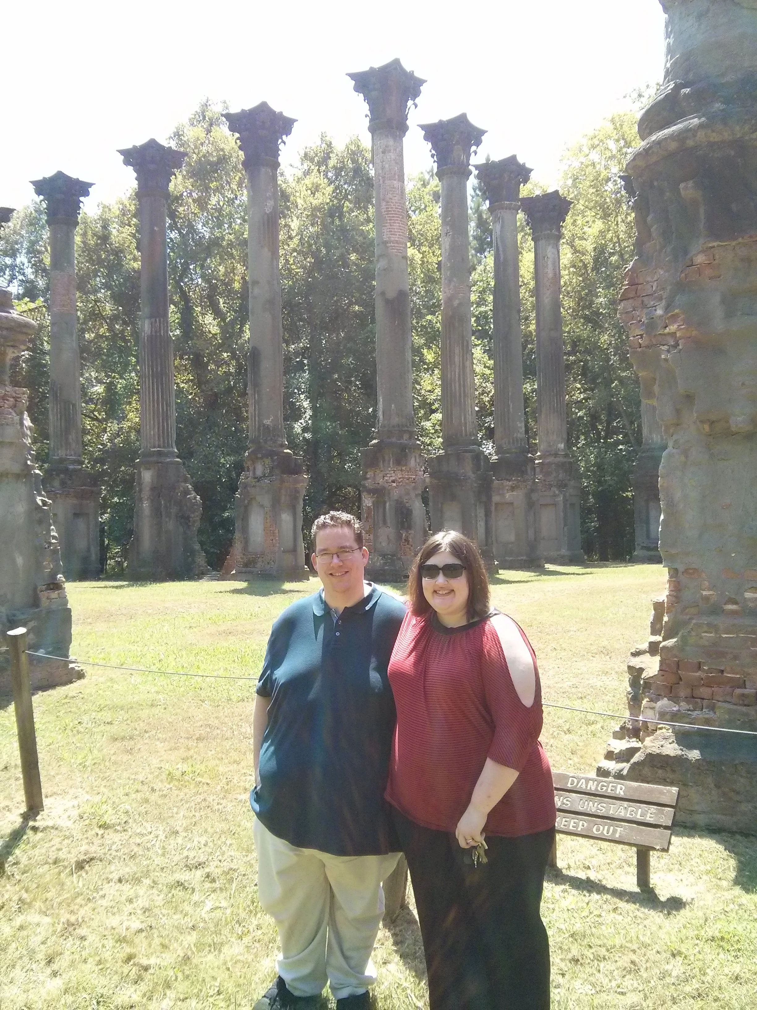Rosalie and Mr. Rosalie at the Ruins of Windsor