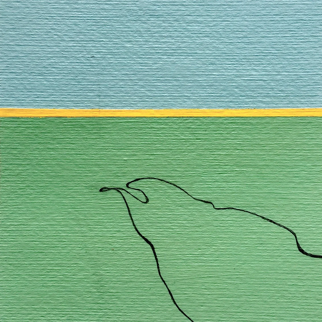  Simplicity 1 | Oil on paper | 15cm x 15cm | 2019 