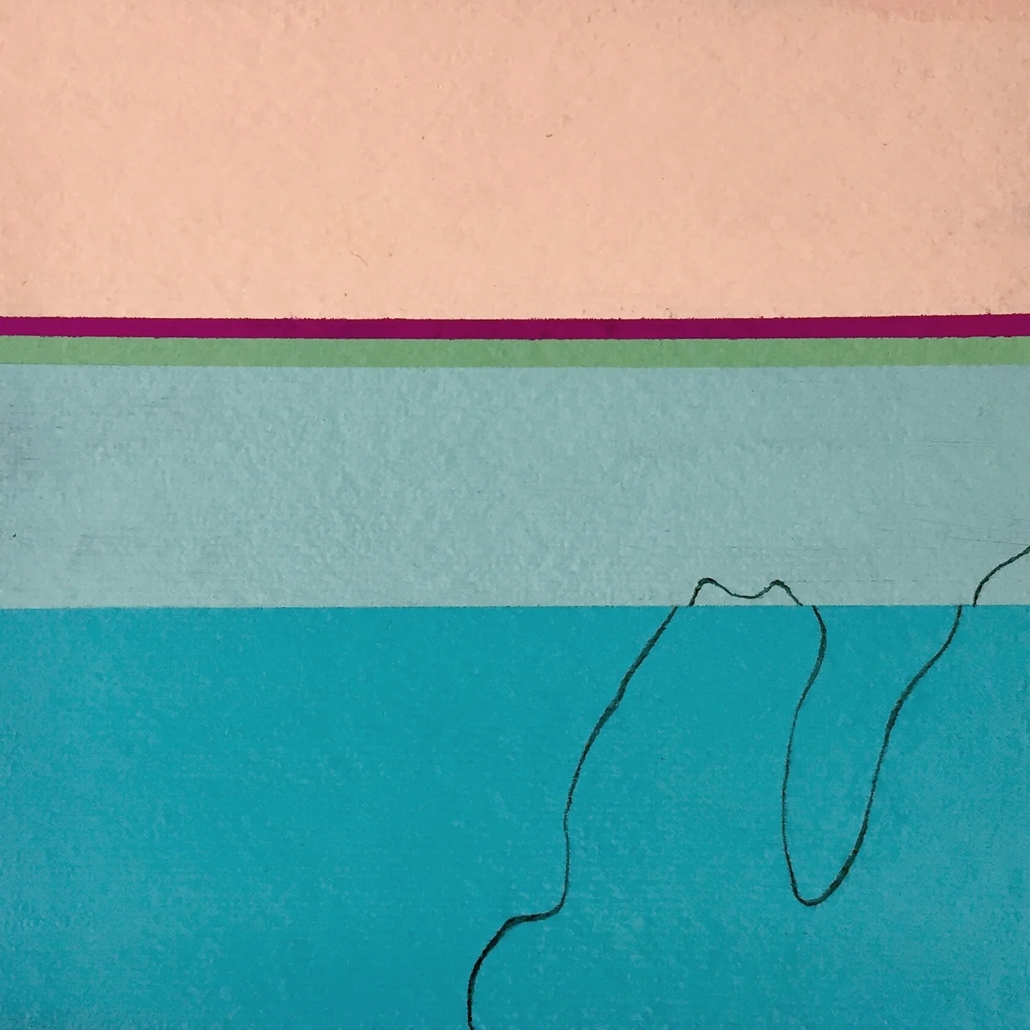  Simplicity 6 | Oil on paper | 15cm x 15cm | 2018 