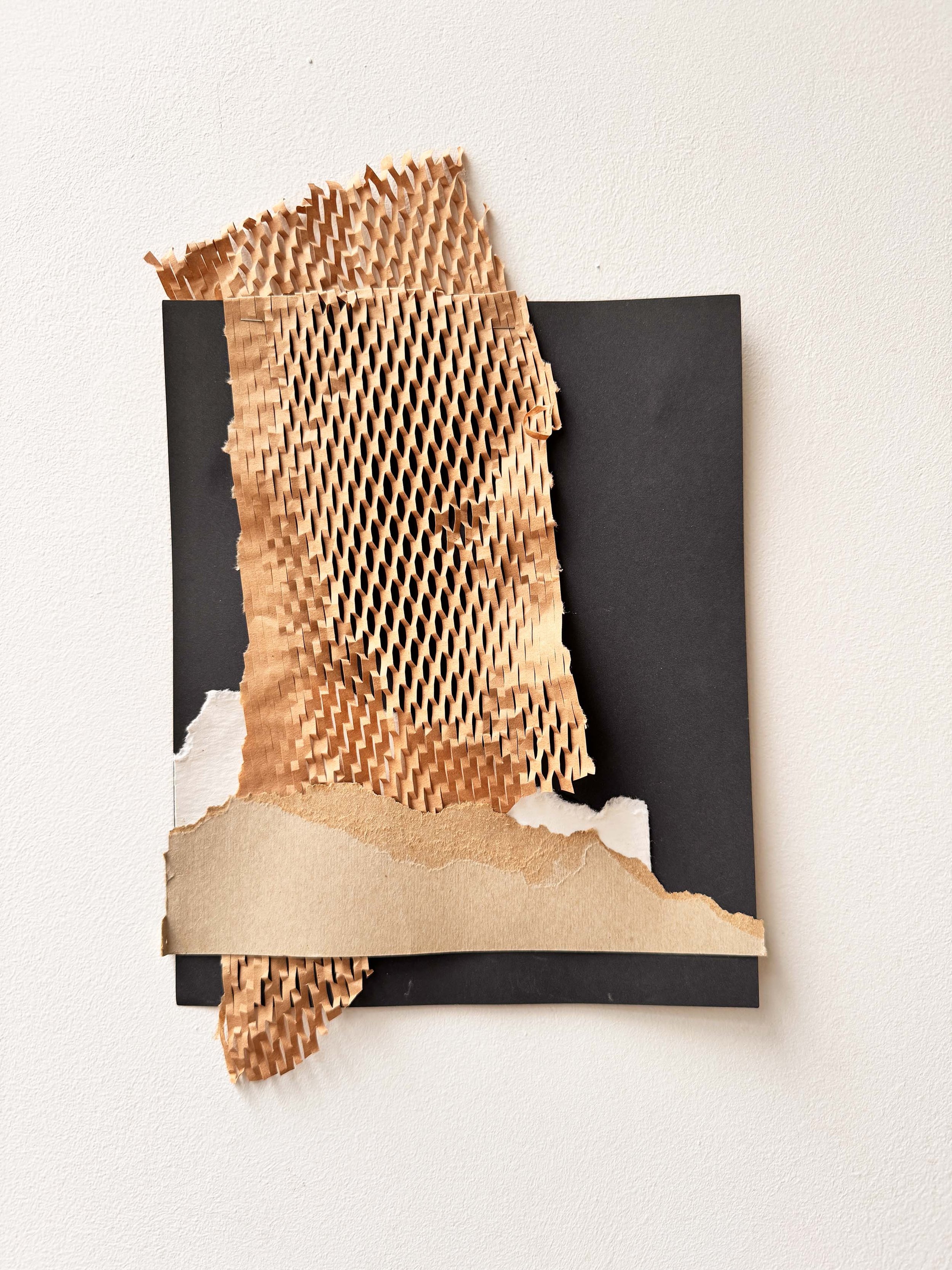  Under Construction 9 | Sandpaper, paper, cardboard | 21 cm x&nbsp; 30 cm | 2026 