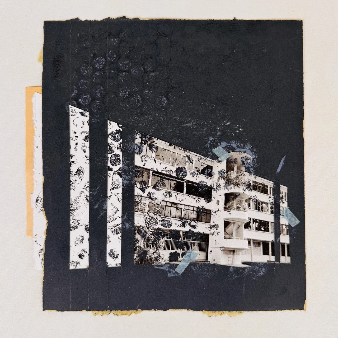  Under Construction 3&nbsp; | Sandpaper, photograph, paper and tape | 20 cm x&nbsp; 23 cm | 2026 