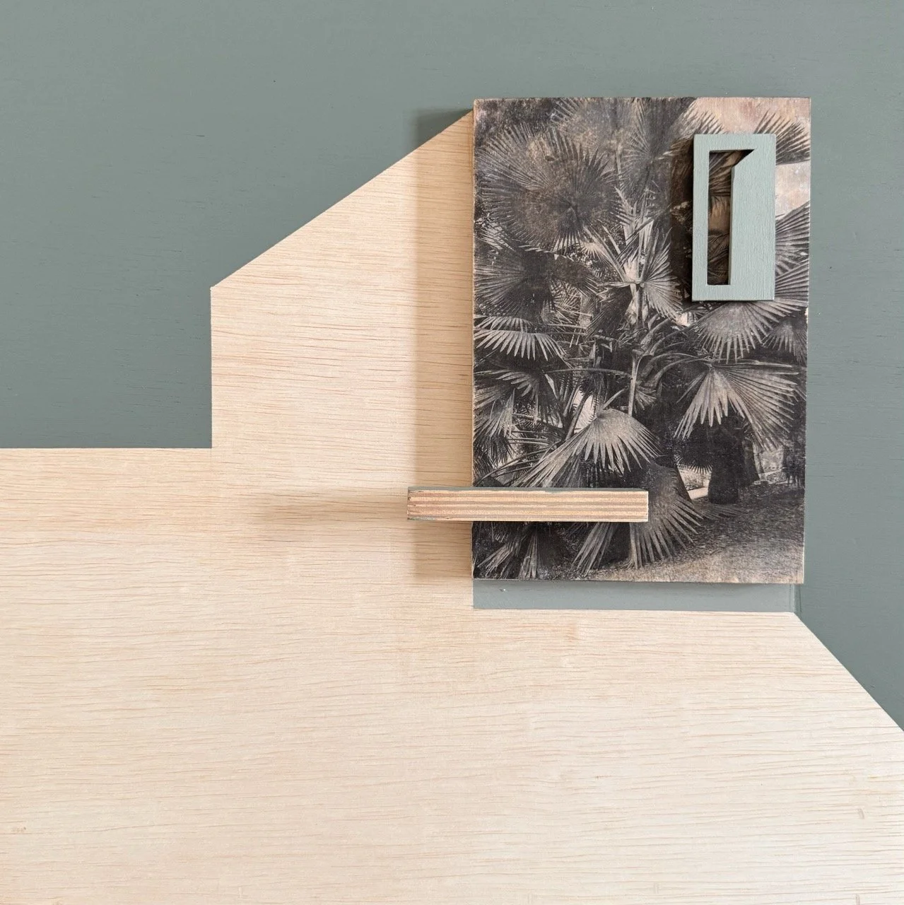  Open Window   | 40cm x 40cm x 3cm | fototransfer acrylic, pencil, plywood and balsa wood on wood | 2025 