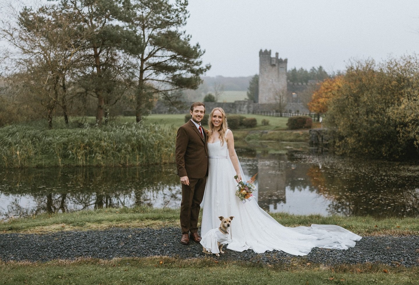 Jessica and Jon&rsquo;s magical wedding at the enchanting Cloghan Castle felt like something out of a storybook.

The day began with a touch of sweetness as Jessica lovingly had made a matching dress for her cherished doggie, Amelia. 

Despite the mi
