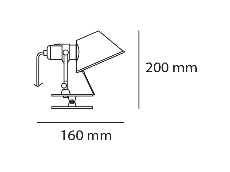 tolomeo pinza led artemide lighting