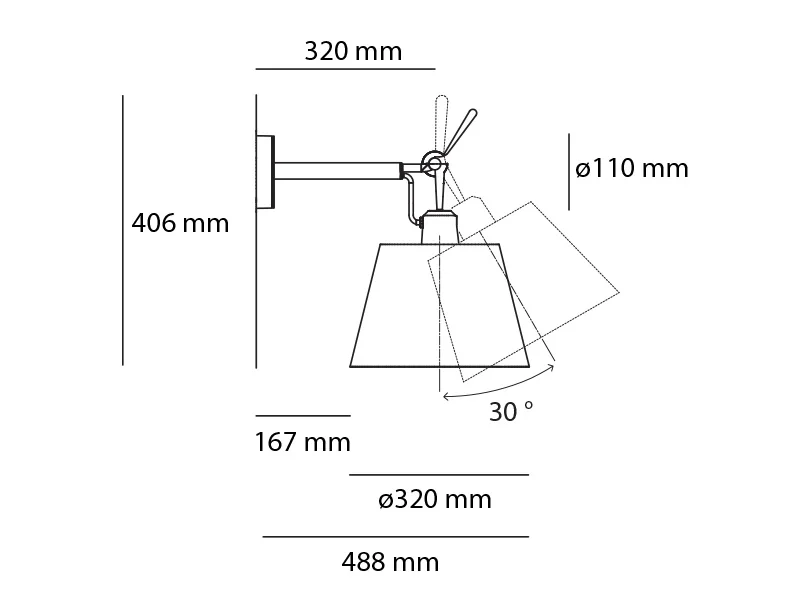 tolomeo parete diffusore artemide lighting