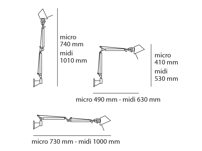 tolomeo micro parete led artemide lighting