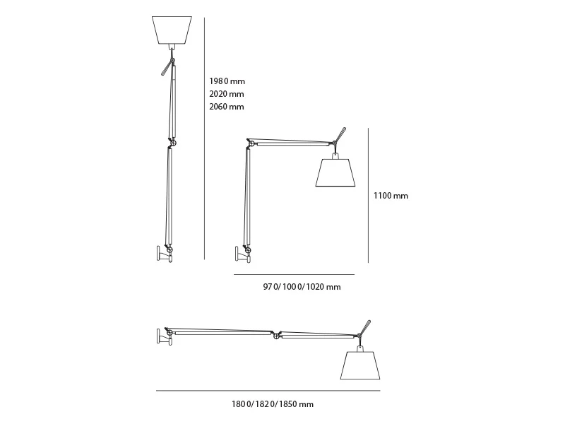 tolomeo parete mega artemide lighting