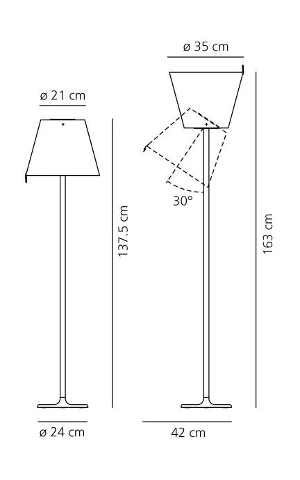 melampo floor artemide lighting