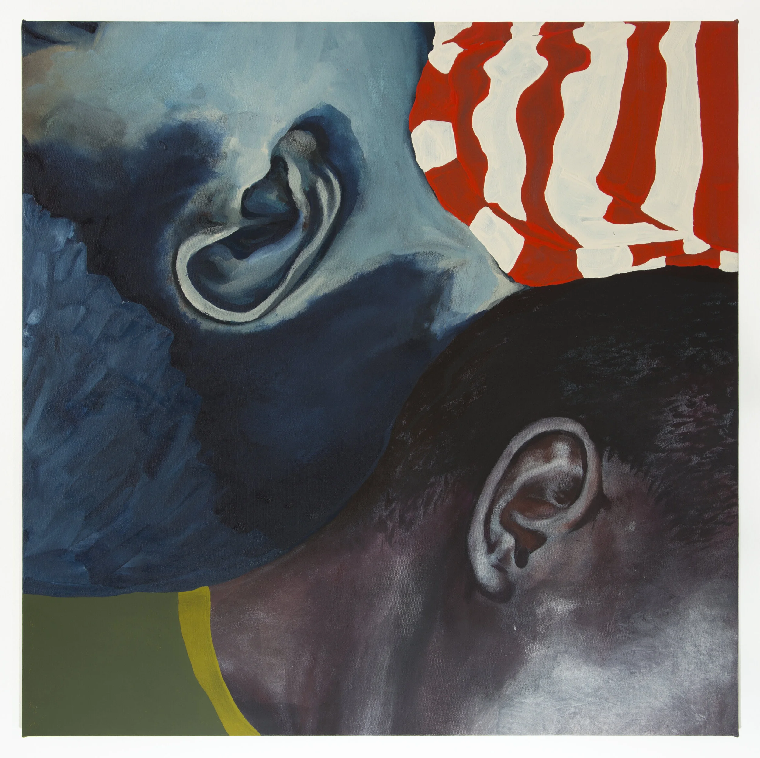 Interdependence acrylic and vinyl emulsion on canvas 36 x 36 in / 91.5 x 91.5 cm
