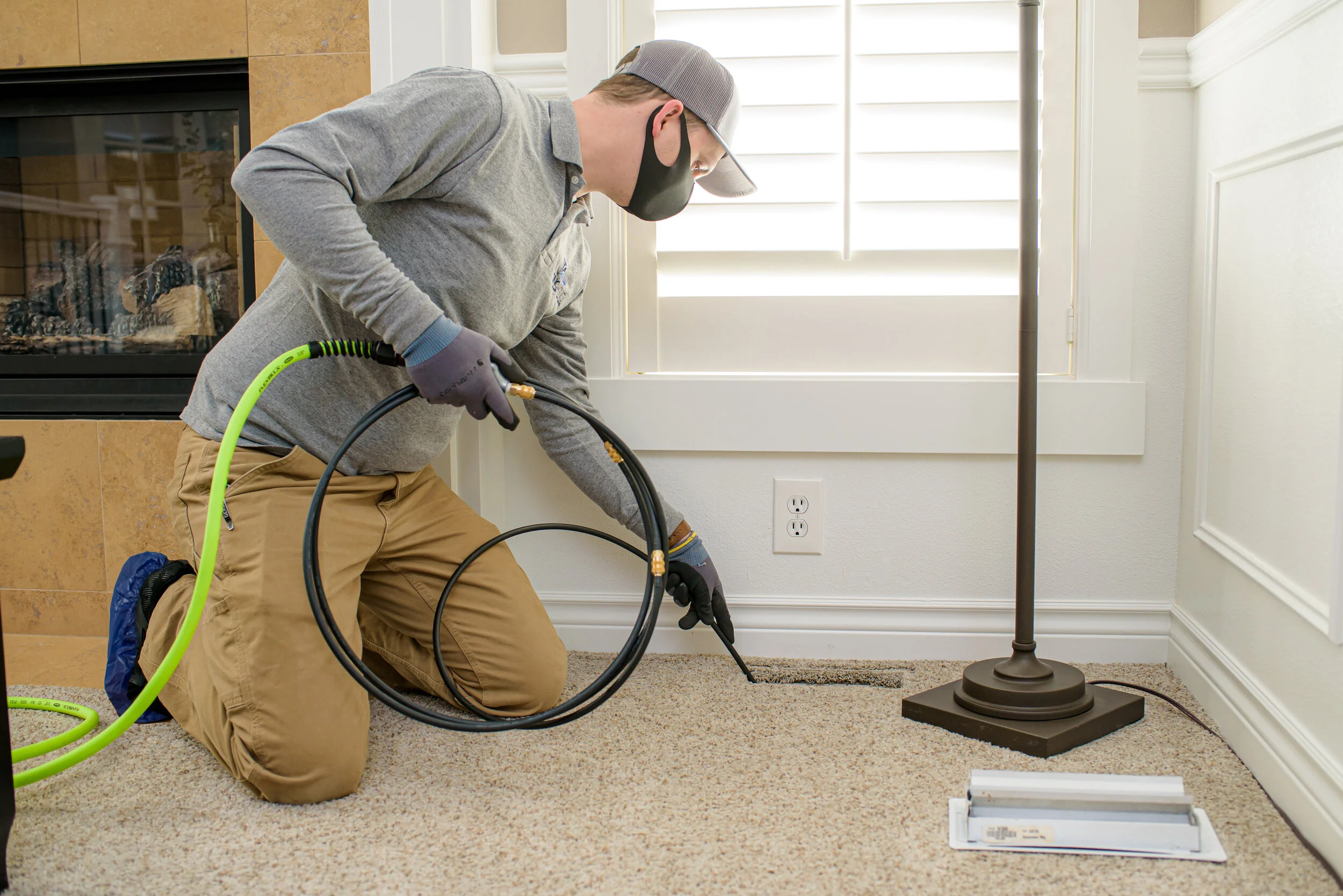Vent and store air duct cleaning