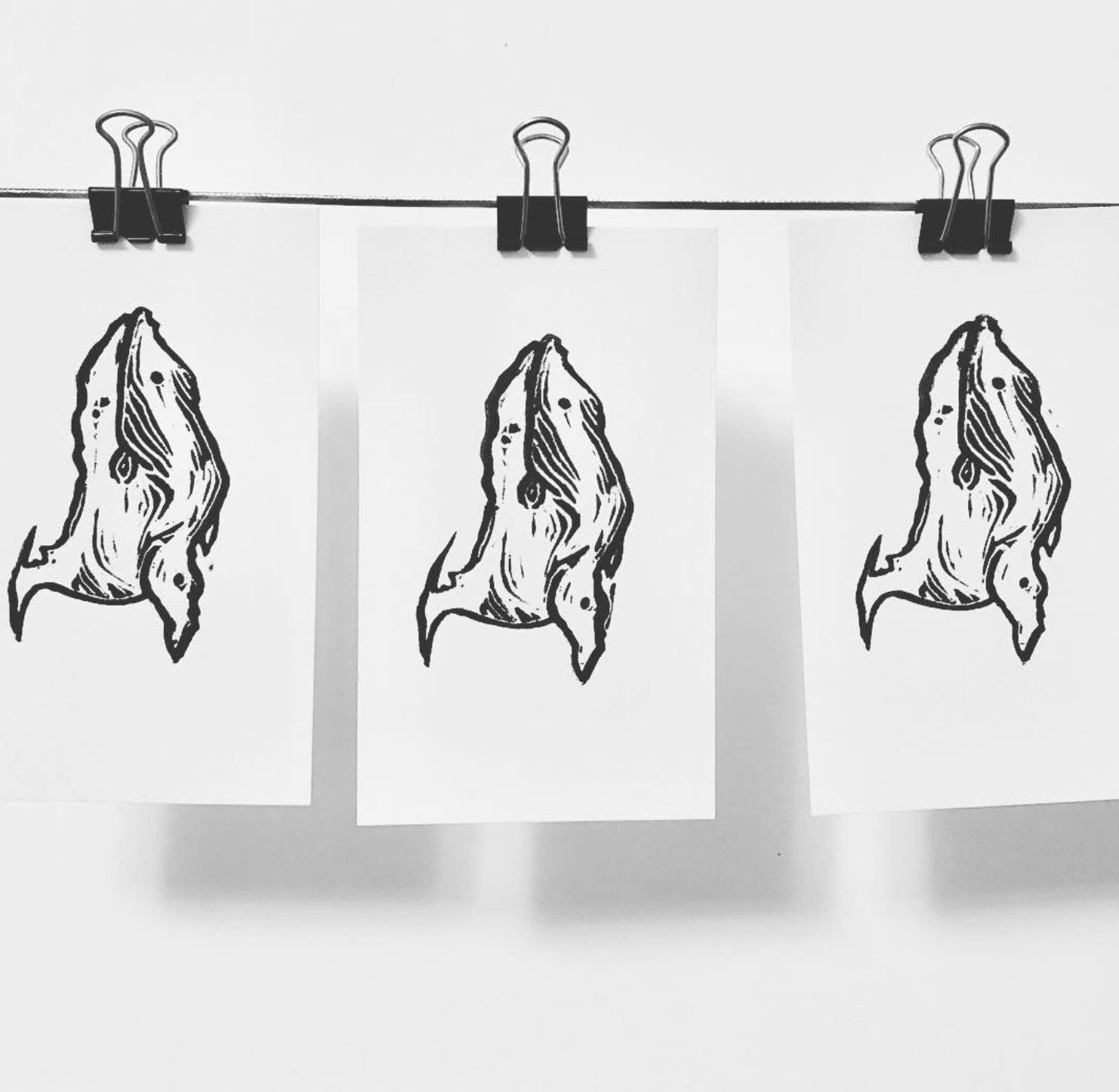 Grumpback whale mini-prints