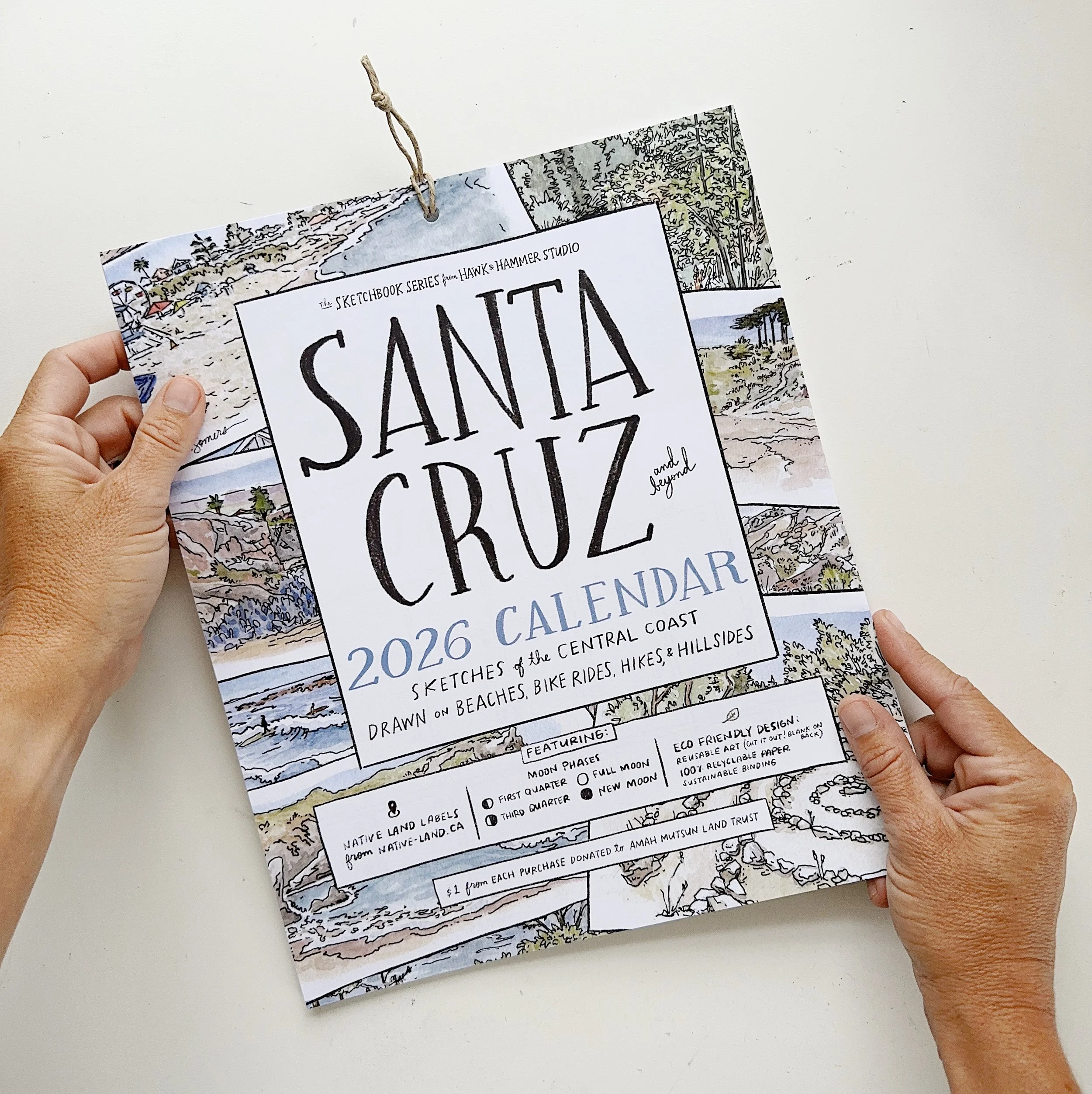 2026 Calendar:  Santa Cruz (The Sketchbook Series)