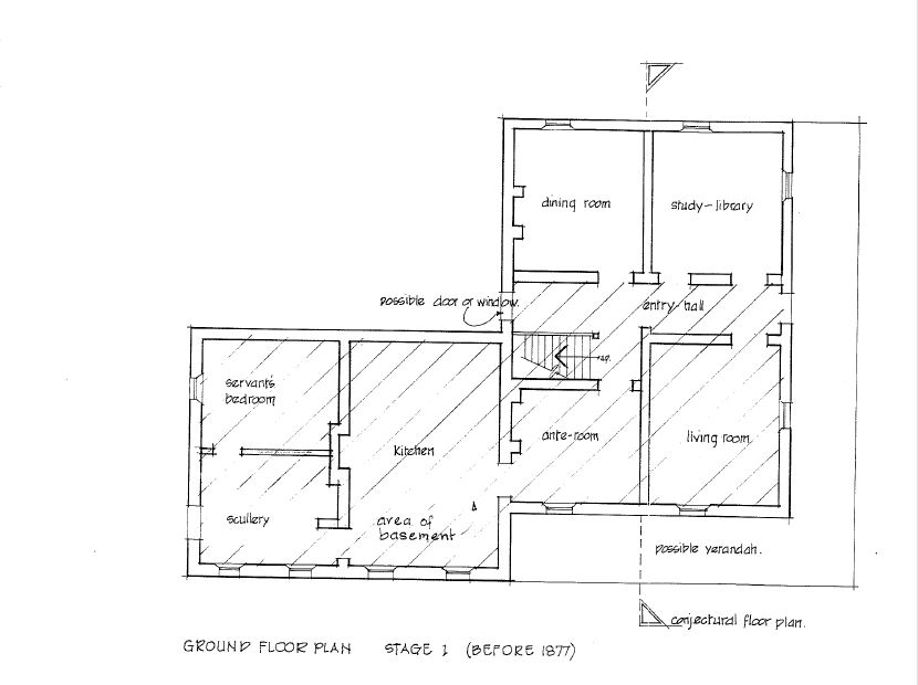 Ground floor plan pre-Henry Hunter