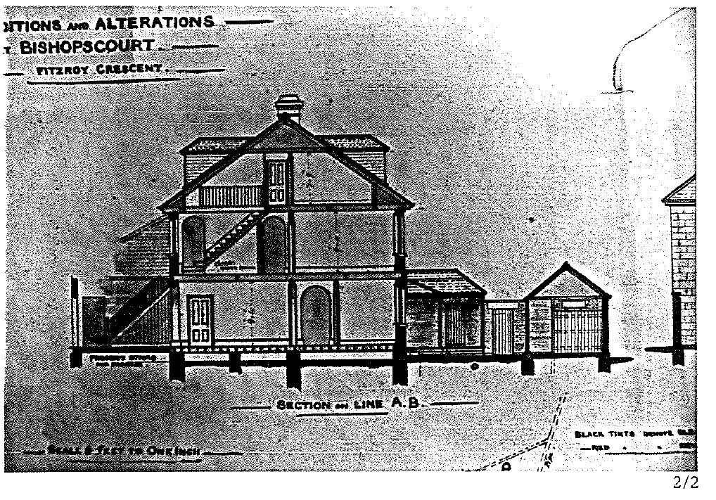 Side elevation as designed by Henry Hunter