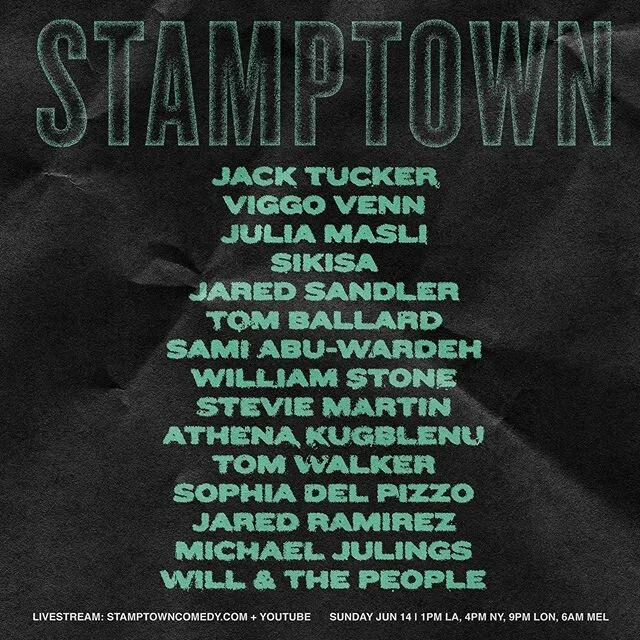 Episode 3 of Stamptown on Sunday, June 14th. All proceeds going to bailout funds for protestors in Los Angeles 🏴&zwj;☠️
