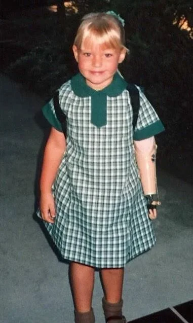 A young Jessica at primary school