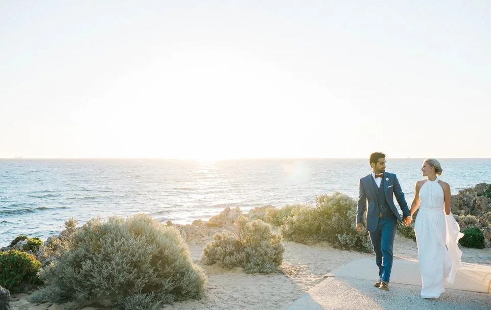Jessica and husband Hamid on their wedding day