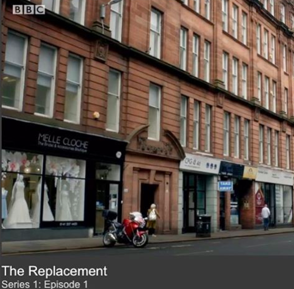 The shop made an appearance (a few times) in the new BBC drama, The Replacement 