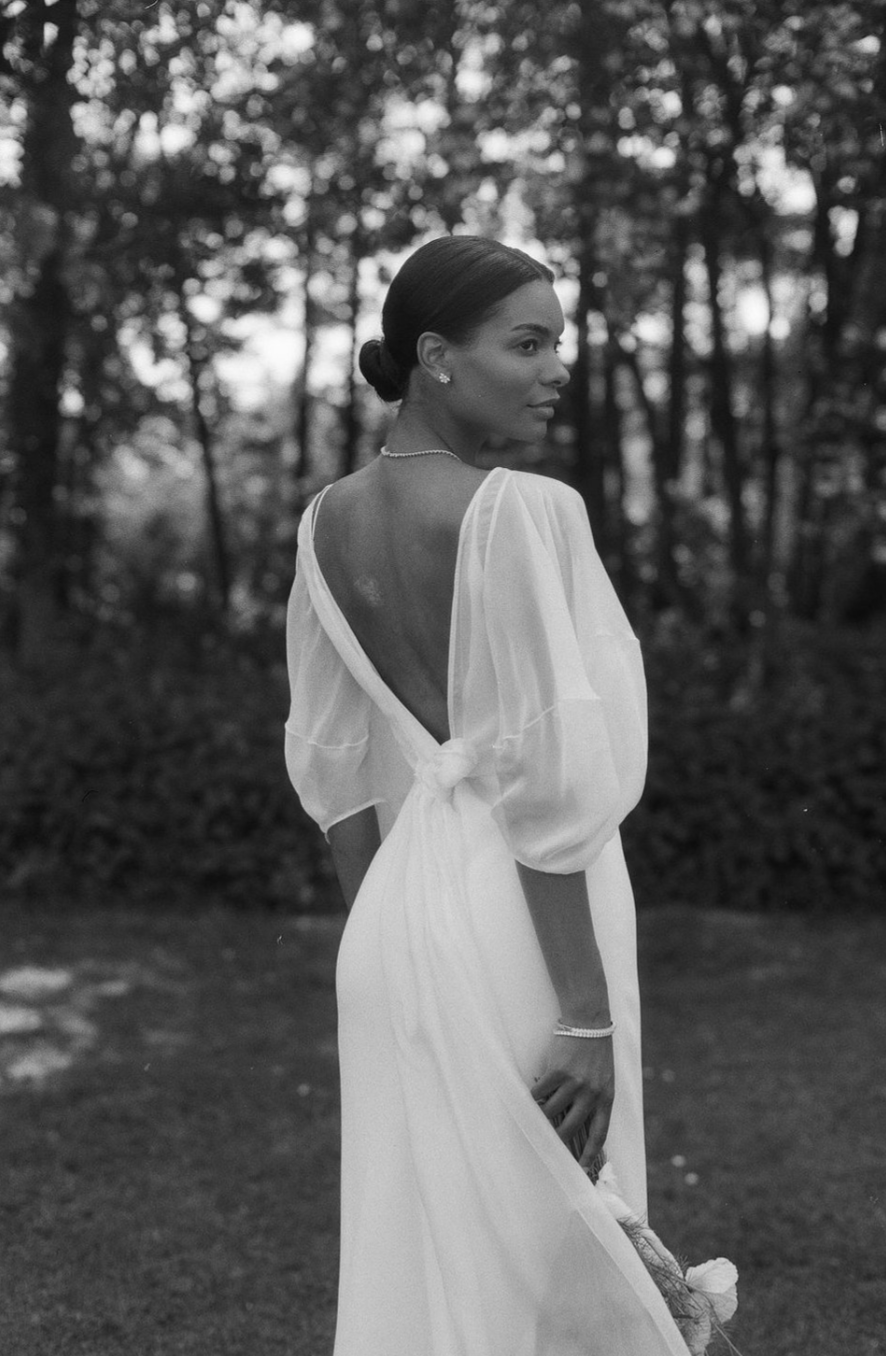 THE PORTIA BLOUSE (worn over the Juno dress)