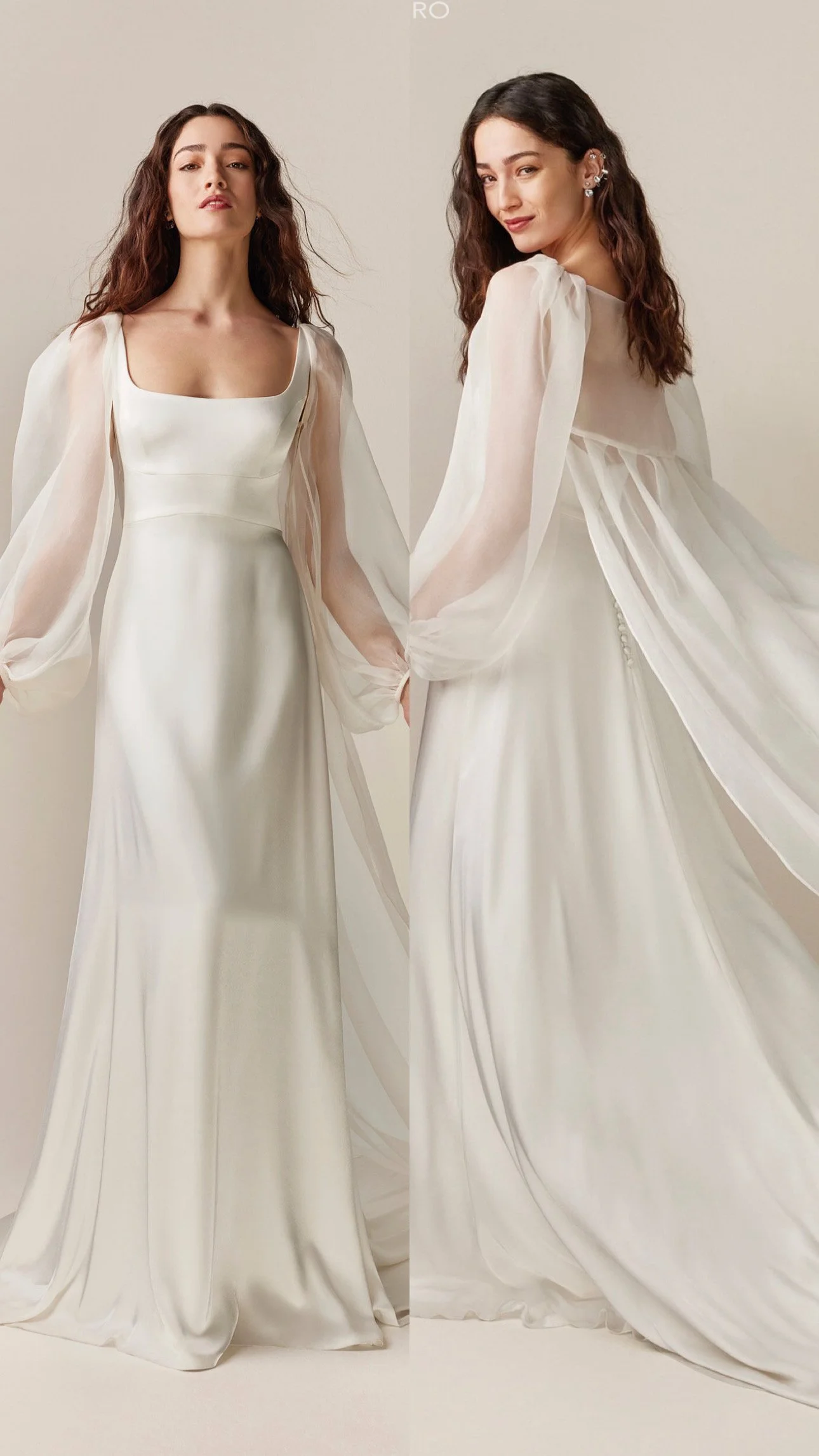  Style 2507 with sheer cape   