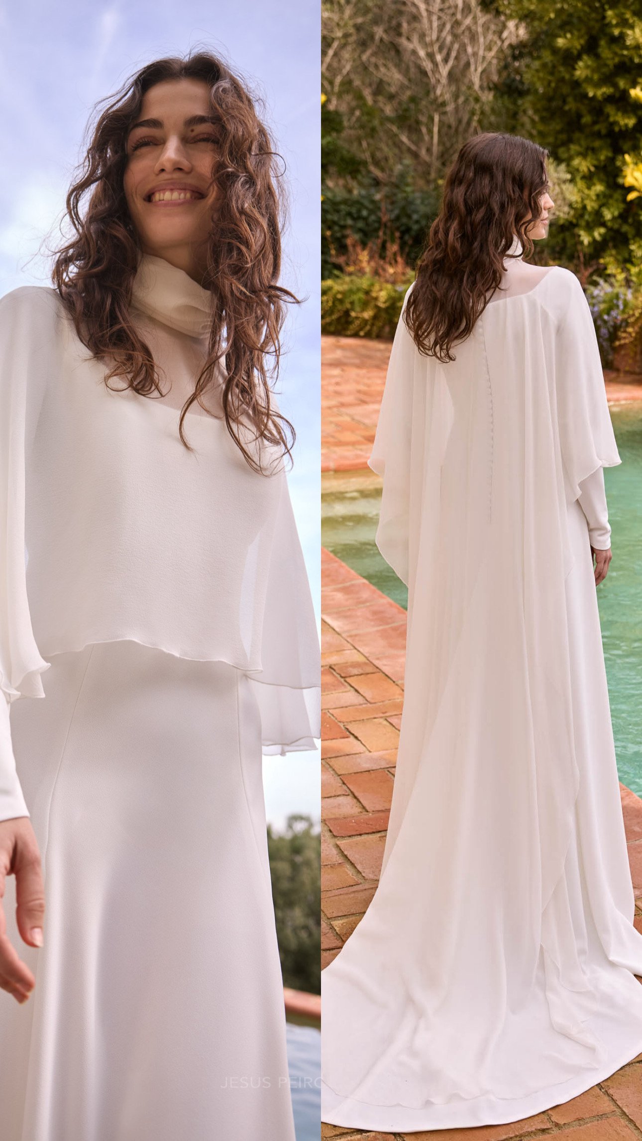  Style 2728 Silk Chiffon Cape  