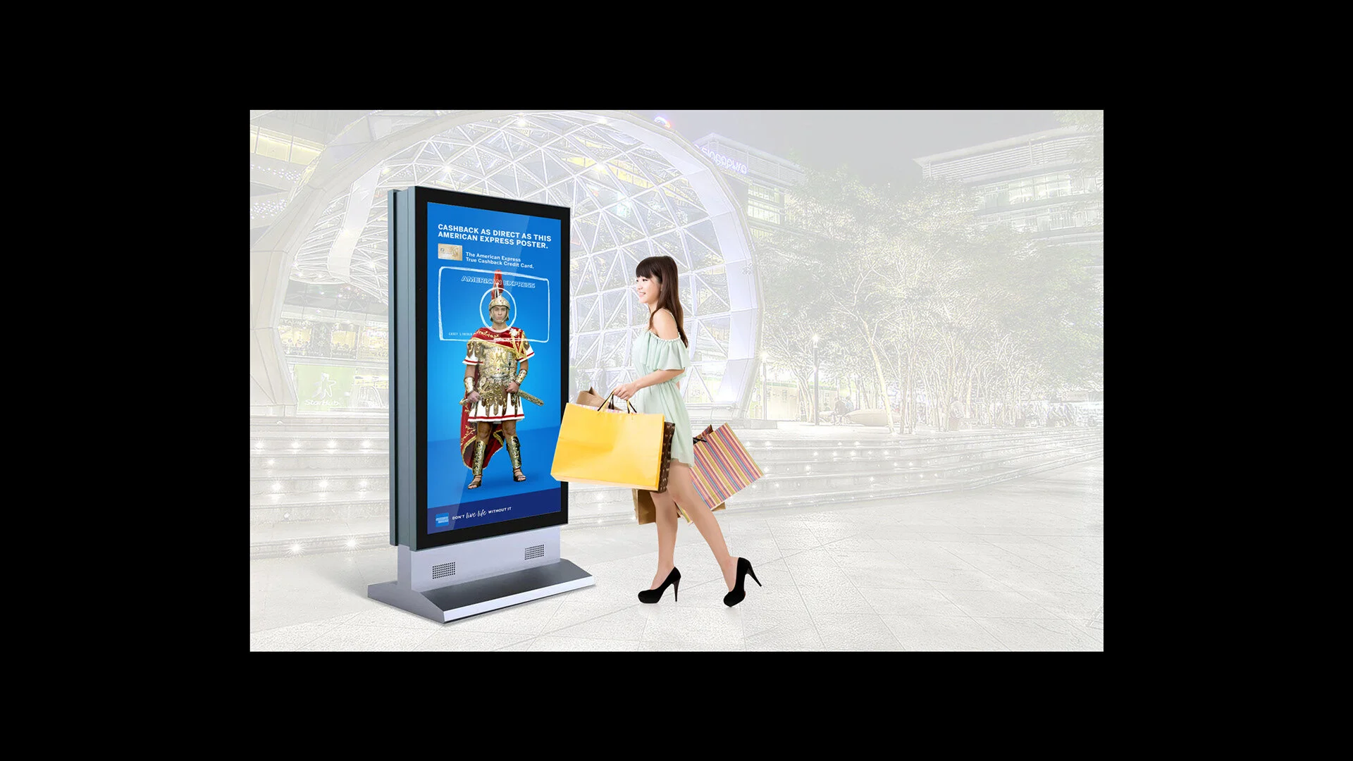The idea of realness is exemplified in this interactive billboard featuring The Centurion who converses with passersby to deliver real-time information about True Cashback. An activation piece that could be translated to content.