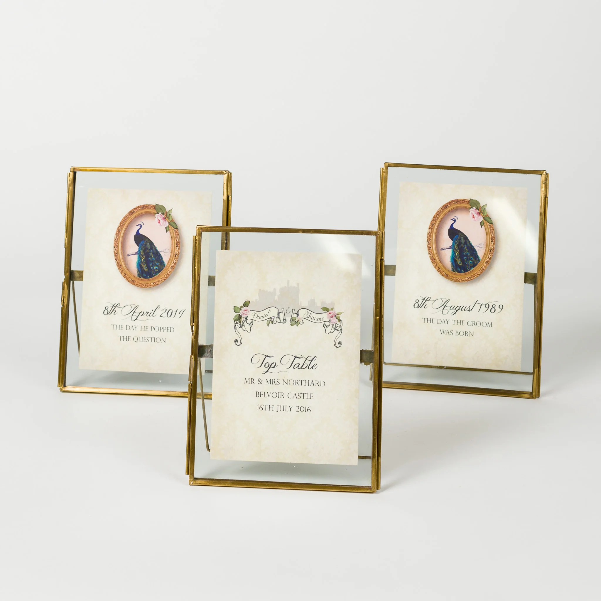 GOLD FLOATING FRAMES 5X7