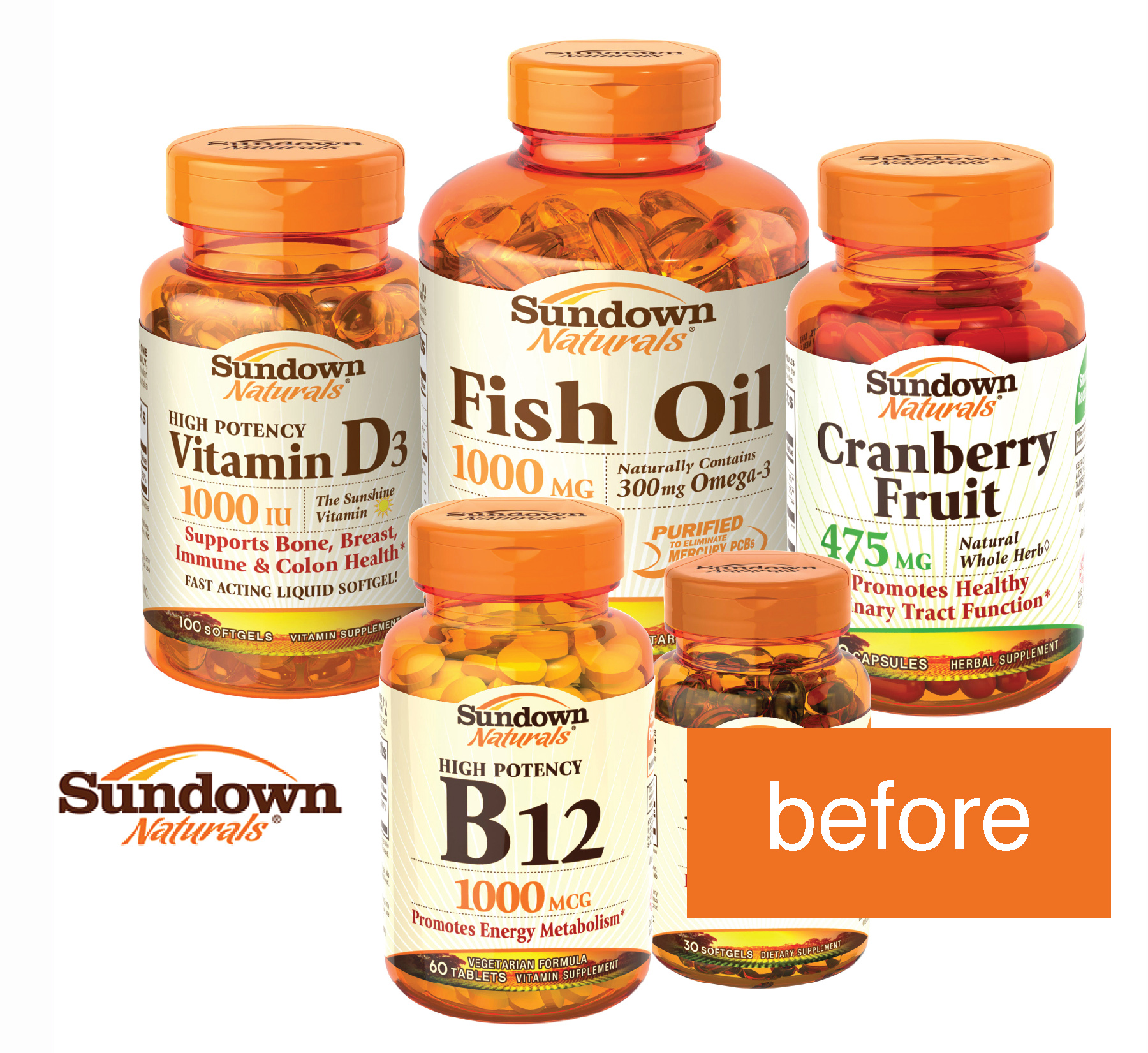 Logo & packaging before redesign.
