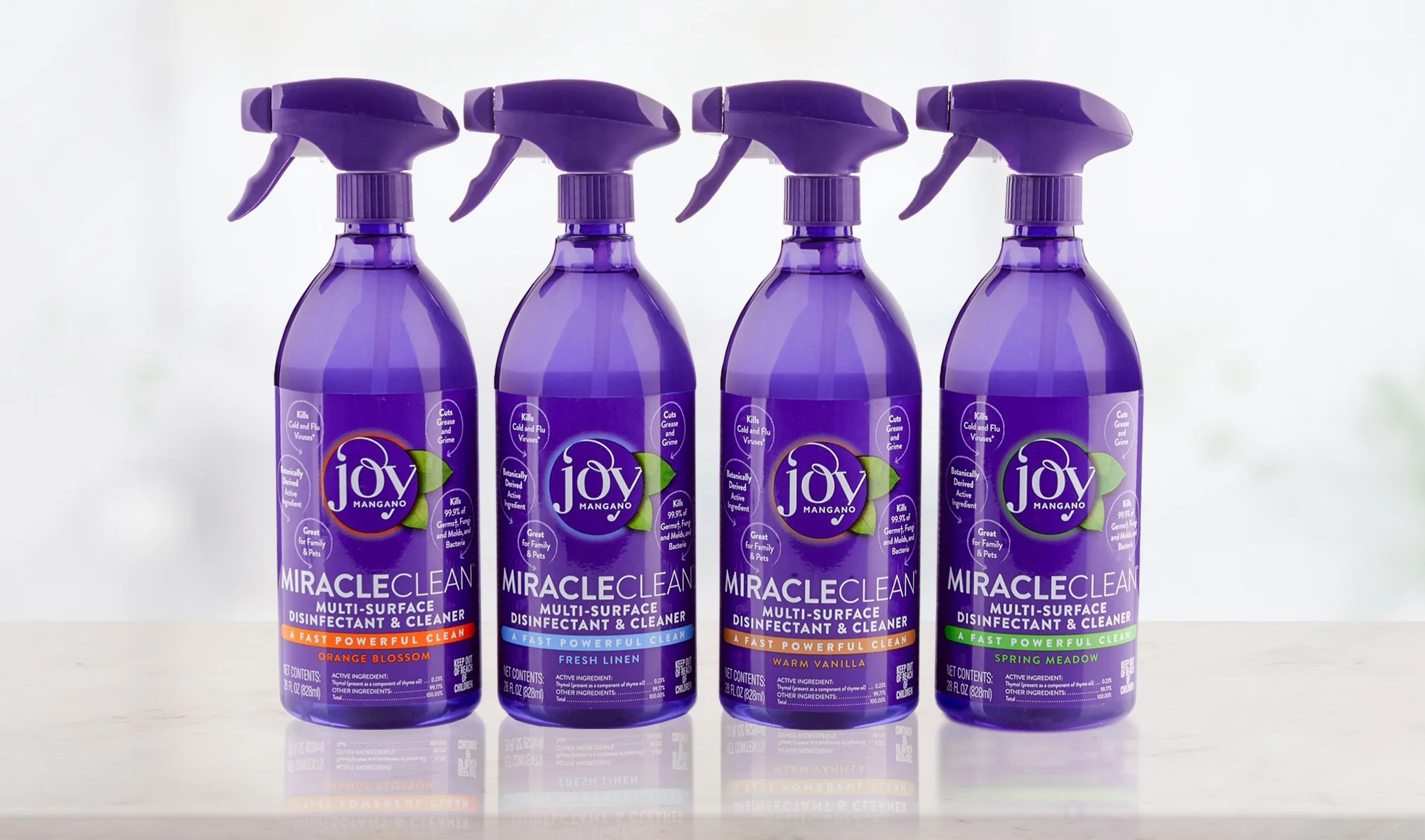 BrandtBrand designed the package for botanically derived Joy MiracleClean ™ - The world’s first truly effective alternative to toxic cleaners.