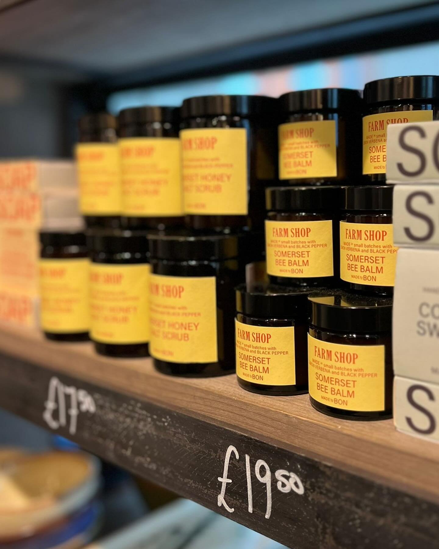 We&rsquo;re excited to be working on some new ranges for @farmshopuk. In the meantime you can buy our current range of Lemon Verbena &amp; Black Pepper Bee Balm and also Honey Salt Scrub at their @hauserwirthsomerset Farm Shop &amp; Mayfair stores as