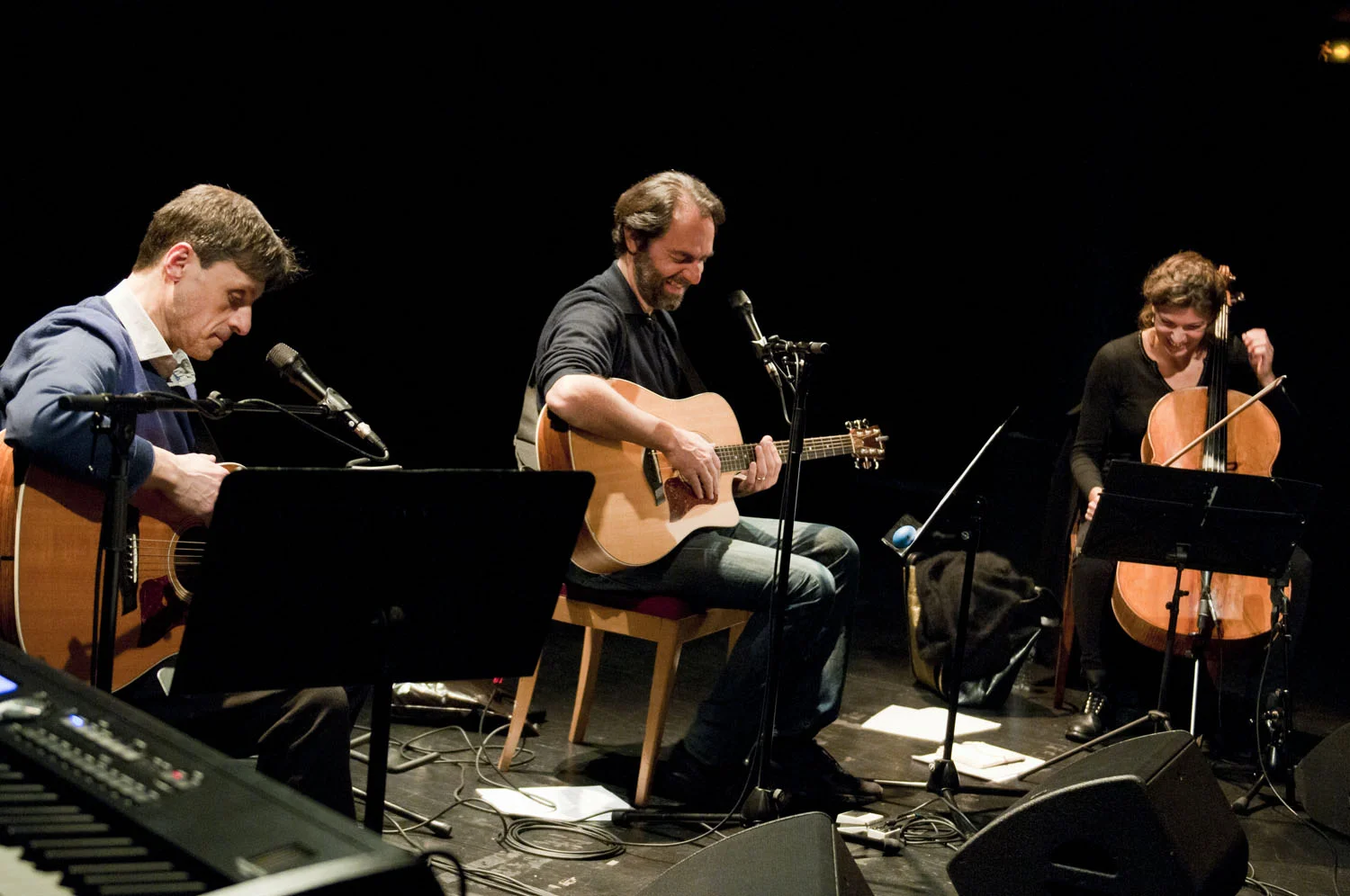 Domenico Mariorenzi, Neri Marcorè et Maëva Le Berre / Festival Italissimo 2019