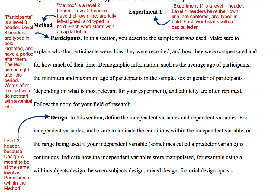 Apa Style Research Paper Format Sample