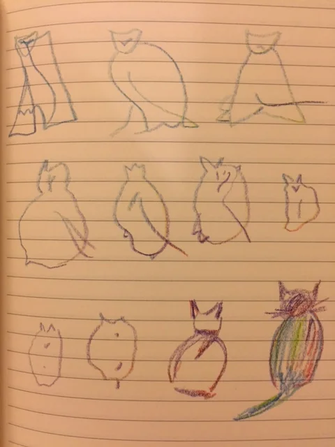 Drawings by Yana, reproduced from the original